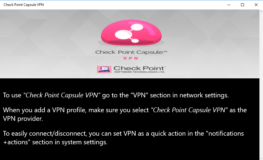 check point vpn capsule